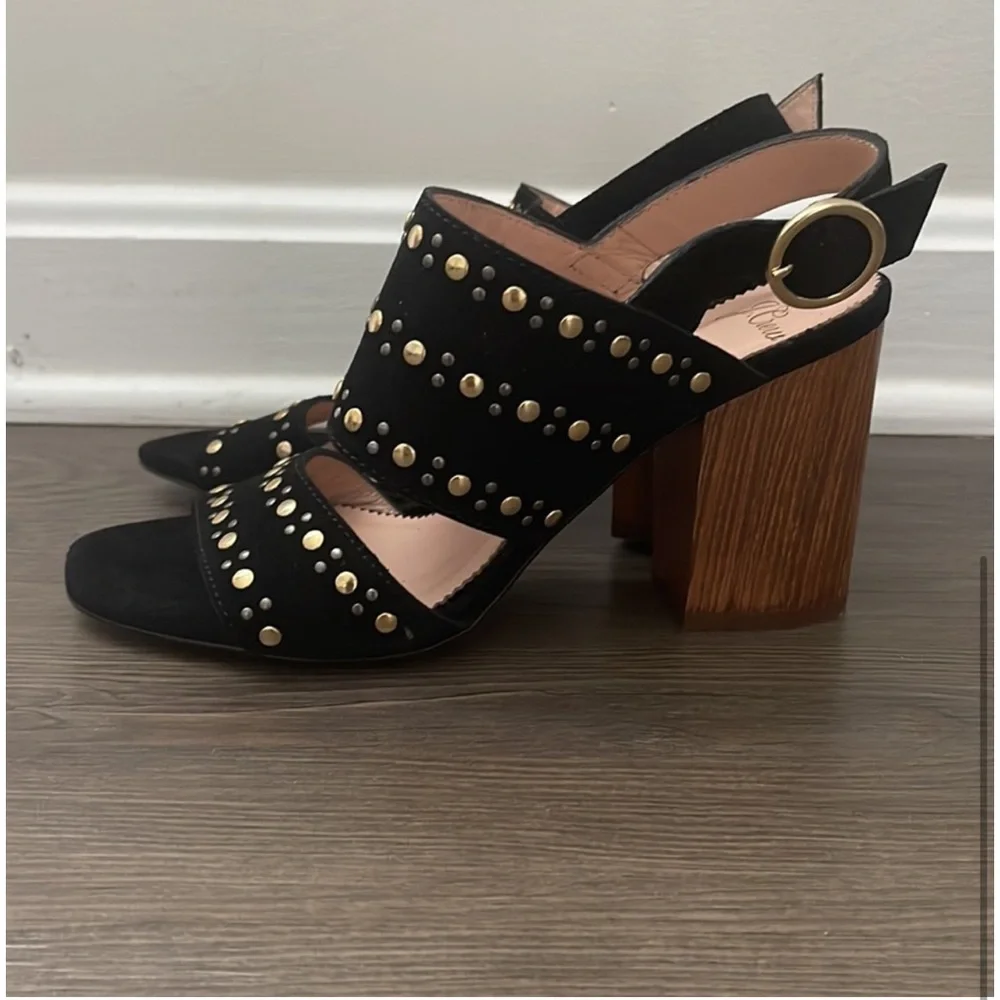 J.Crew Stella Heels in Studded Suede NEW